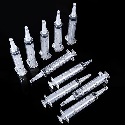 Miniatura 26 de Boao Paquete de 10 jeringas de plástico de medición líquidas, sin aguja, para resina epoxi, manualidades, laboratorios científicos, alimentación