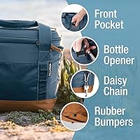 Vista 3 de CleverMade Collapsible Insulated Cooler Bag – Leakproof Soft Cooler for Beach, Travel, Car – Bottle Opener