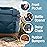 CleverMade Pacifica Collapsible Insulated Cooler Bag - 18 / 13 Qt Can Leakproof Soft Folding Cooler for Beach, Travel, Car - Bottle Opener - Cool Gray / Cognac