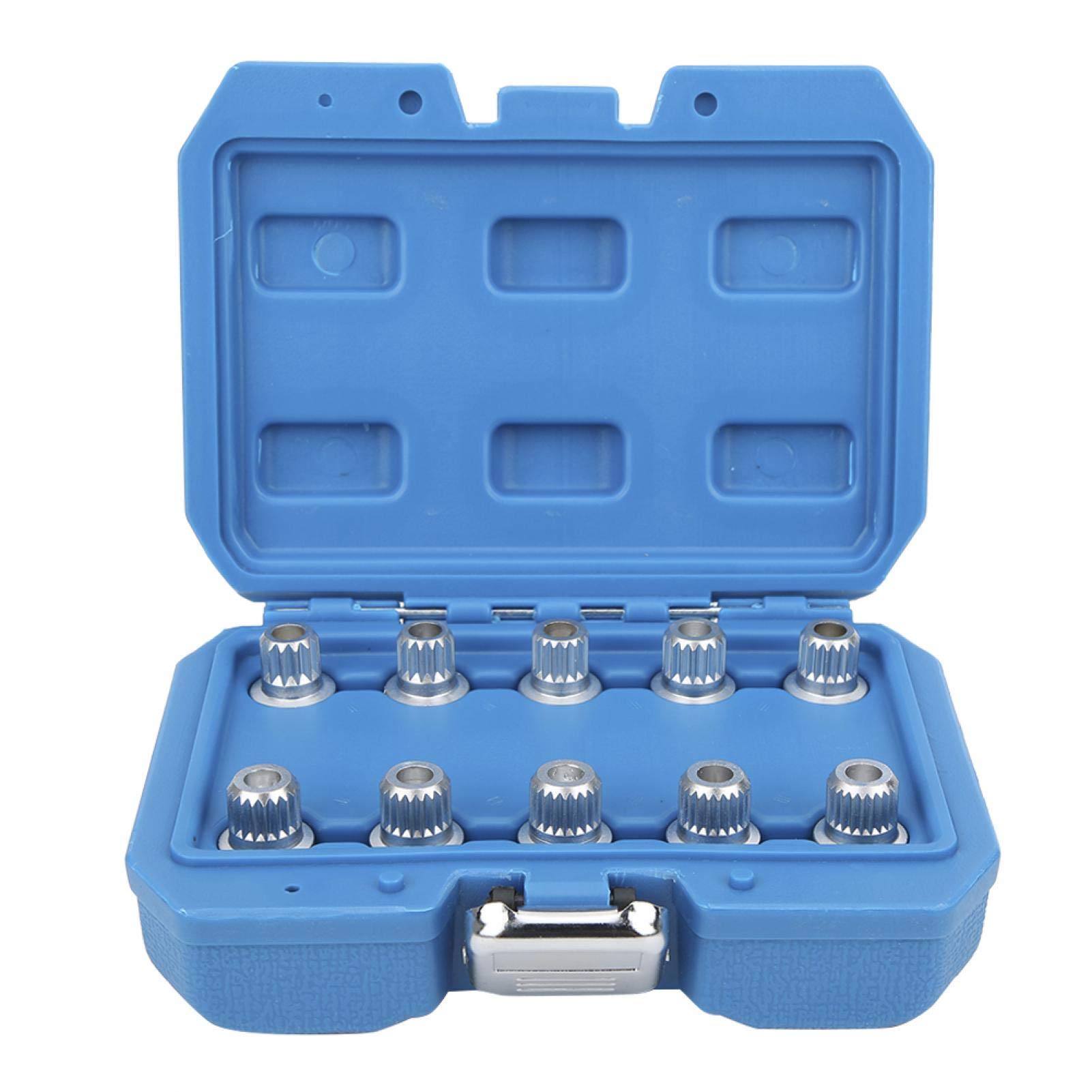 Set di chiavi a bussola per dadi della ruota, 10 pezzi Kit antifurto per l'installazione del kit di rimozione del dado dell'aletta di bloccaggio della ruota