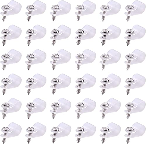 Miniatura 17 de Swpeet Paquete de 60 clips de cable tipo R de nailon negro de 5/16 pulgadas, clips de sujeción de cable de montaje de tornillo de nailon con 60