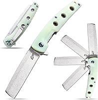 Vista 10 de Eafengrow EF941 EDC Cuchillo plegable de bolsillo D2 Hoja de acero G10 Mango Clip de bolsillo con bloqueo de forro de seguridad para acampar Negro