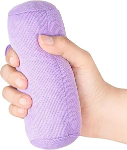Palm Grips, Hand Contracture Cushions, Finger Grips, Finger Splitter, Palm Protector for Hand Contracture, Grip Strengthener Pad for Elderly, Stress Relief, Sweat Resistant, Washable, Purple, 1 Pcs