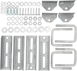 Adjustable Galvanized Swivel Bunk Bracket Kit Sturdy Construction for Cross Member of 3x3 Boat Trailer