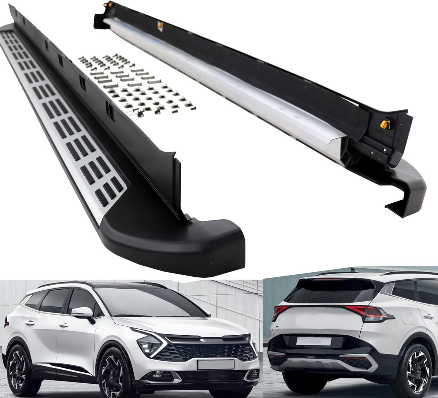 JEU DE BAS DE CAISSE (RAJOUTS EN ABS) AUDI A6 C8 ALLROAD (2018/2023