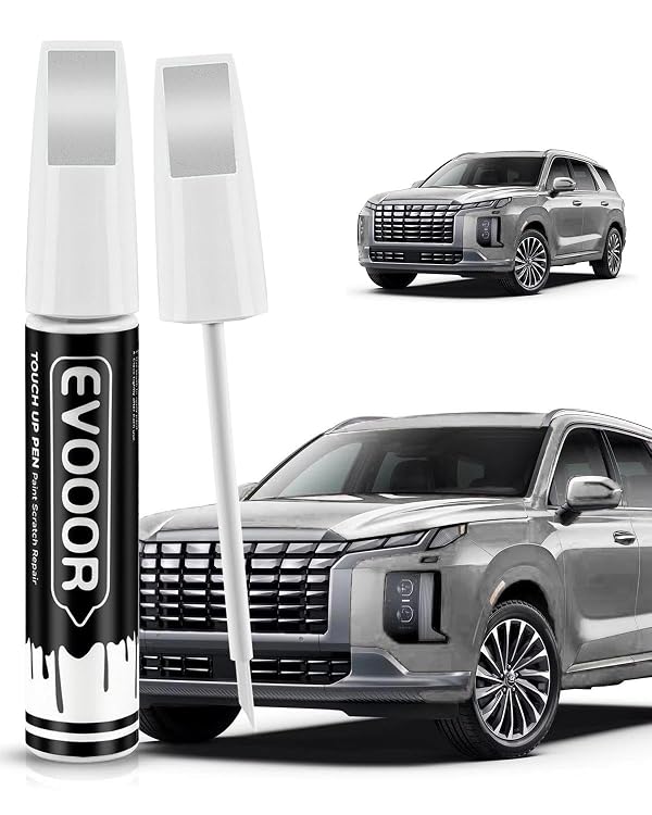 EVOOOR Touch Up Paint Compatible with Hyundai Exact Match 2 in 1 Touch up Paint for Chips and Nicks Repair (Hyper White(WC9)) by EVOOOR - Used condition - US$6.26