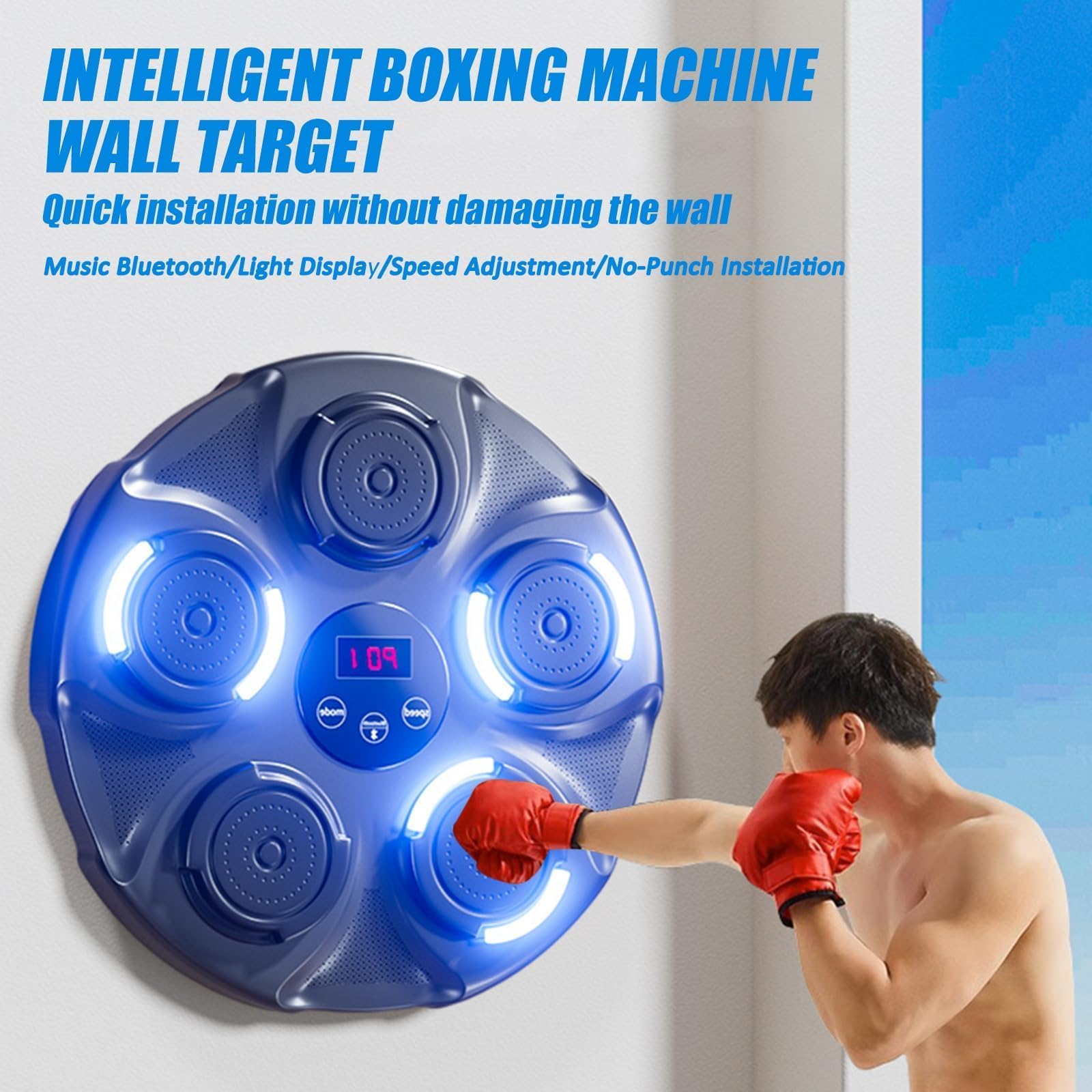 Teenage Boy Gifts Smart Bluetooth Music Boxing Machine - Wall Mounted ...