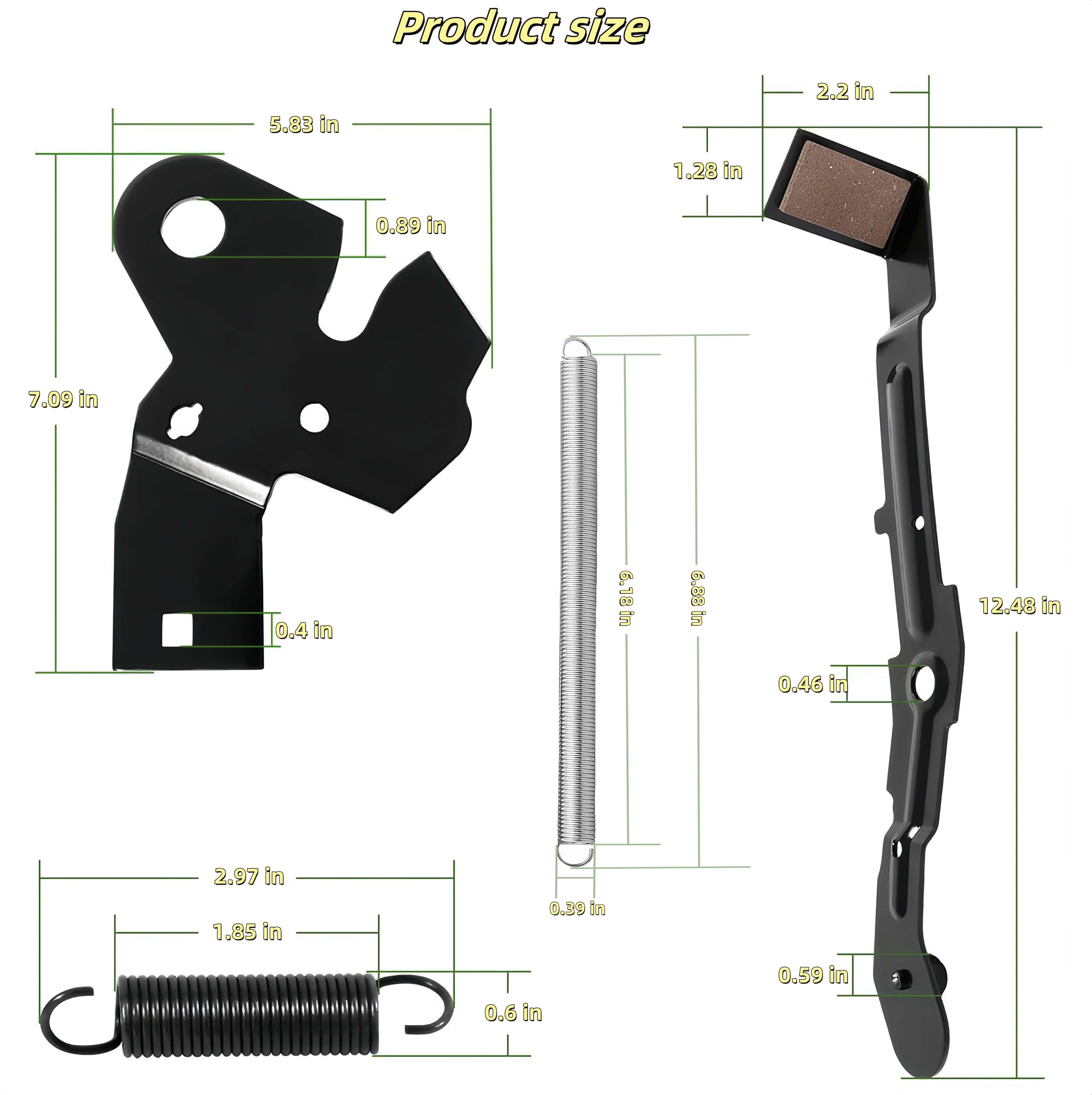 532151785 532184907 532155046 - Kit de leva de rodillo de soporte de brazo para AYP/Husqvarna/Craftsman LT1000 LT2000
