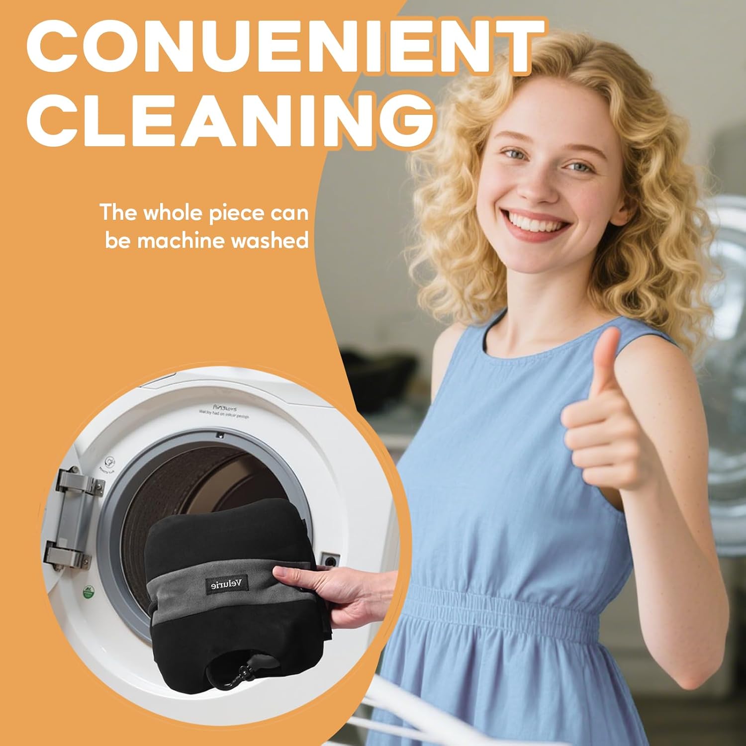 1PCS Travel and Airplane Pillow - Real Sleeping Experience on Long Flights - Neck and Shoulder Support - Super-Soft, Lightweight, Easy-to-Carry, Flight Pillow