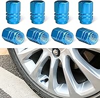 Vista 12 de Ziciner 8 PCS Tapas de Vástago de Válvula de Neumático de Coche, Cubiertas de Válvula de Rueda de Aleación de Aluminio con Anillo O de Goma, Juego