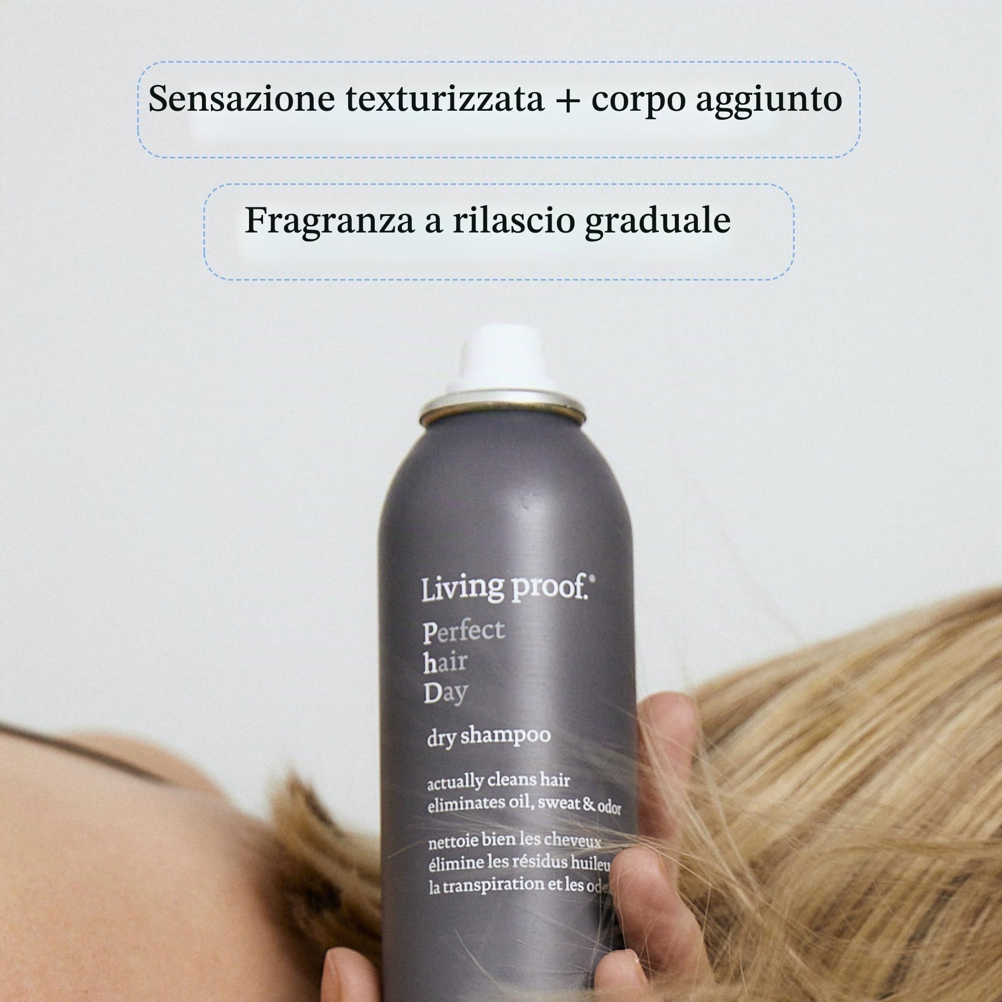 Living Proof Perfect Hair Day Dry Shampoo | Shampoo secco per capelli veramente puliti, assorbe oli e grassi | Cruelty Free, senza siliconi, parabeni, talco | 355ml