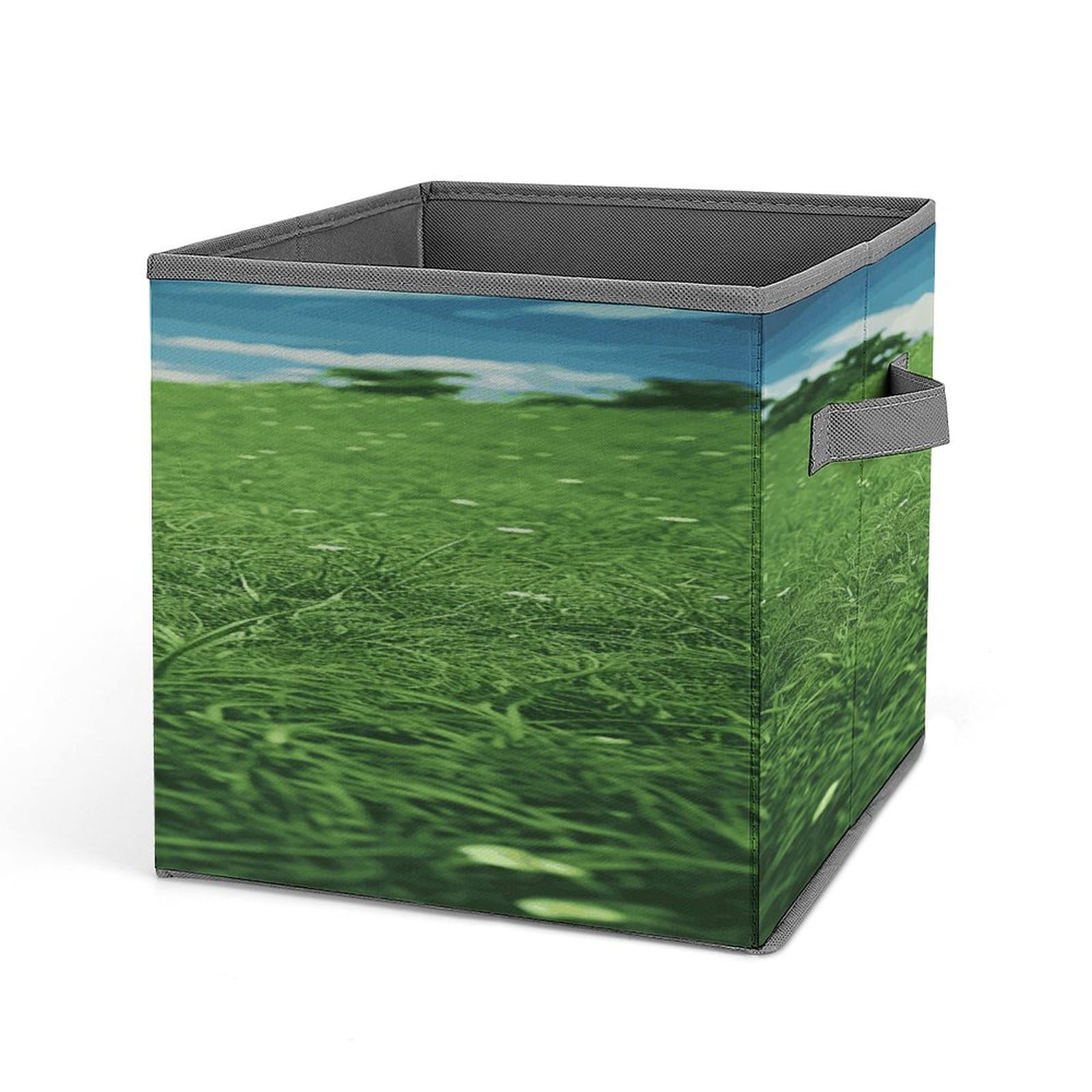 Fekiloot Style Green Lawn Storage Bins Storage Baskets