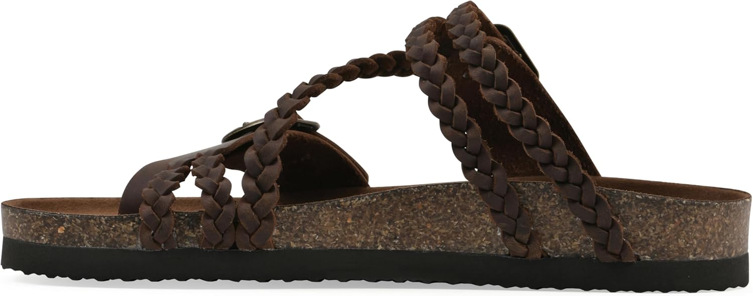 WHITE MOUNTAIN Women's Haziest Braided Signature Comfort-Molded Footbed Sandal - Image 4