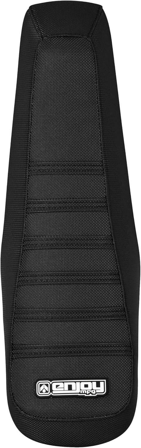 Enjoy Mfg Seat Cover - Compatible with Macfox X7 / X7L / X1S /X2 e-Bike (Verify fit with seat Measurement Image) #482 (All Black with Black Ribs)