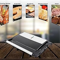 Vista 7 de Sandwich Maker, Toaster And Electric Panini Grill with Non-Stick Coating Plate for Sandwiches Grilled Cheese Steak, Easy To Clean, Heating Up Fast