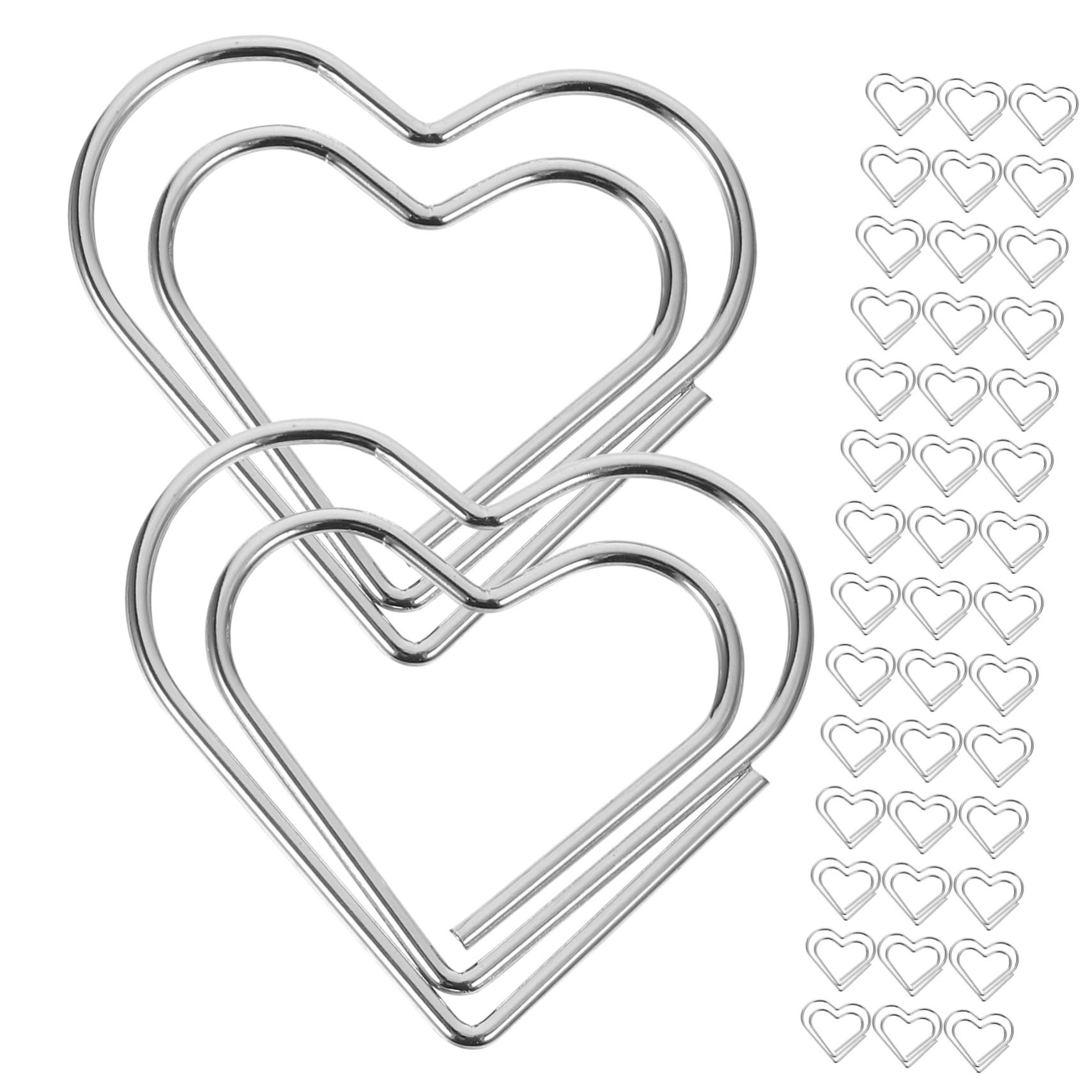 DOITOOL 4 Set Graffette Clip Metallo Per Ufficio E Documenti Accessori Scrivania Creativi E Delicati Per Biglietti Visita Note E Libri 100 Pezzi * 4
