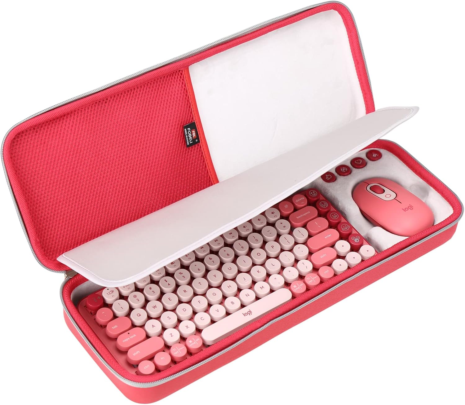 FBLFOBELI EVA Hard Carrying Case Compatible with Logitech POP Keys Mechanical Wireless Keyboard and POP Wireless Mouse Combo