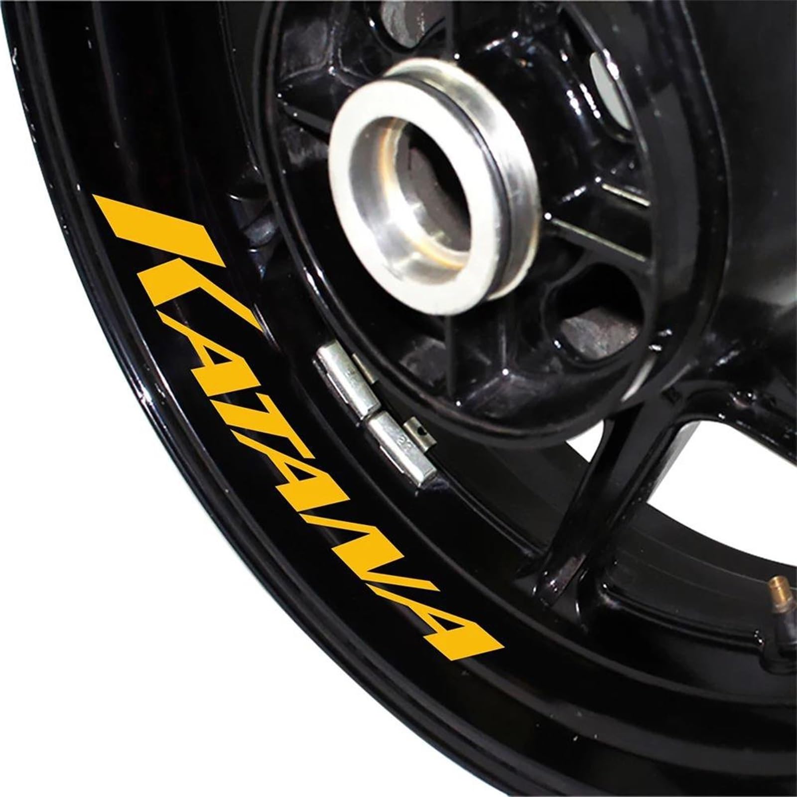Motorcycle Accessories Wheel Stickers Sports Edge Stripe Reflective Film for Suzuki for Katana Motorbike(Color1)