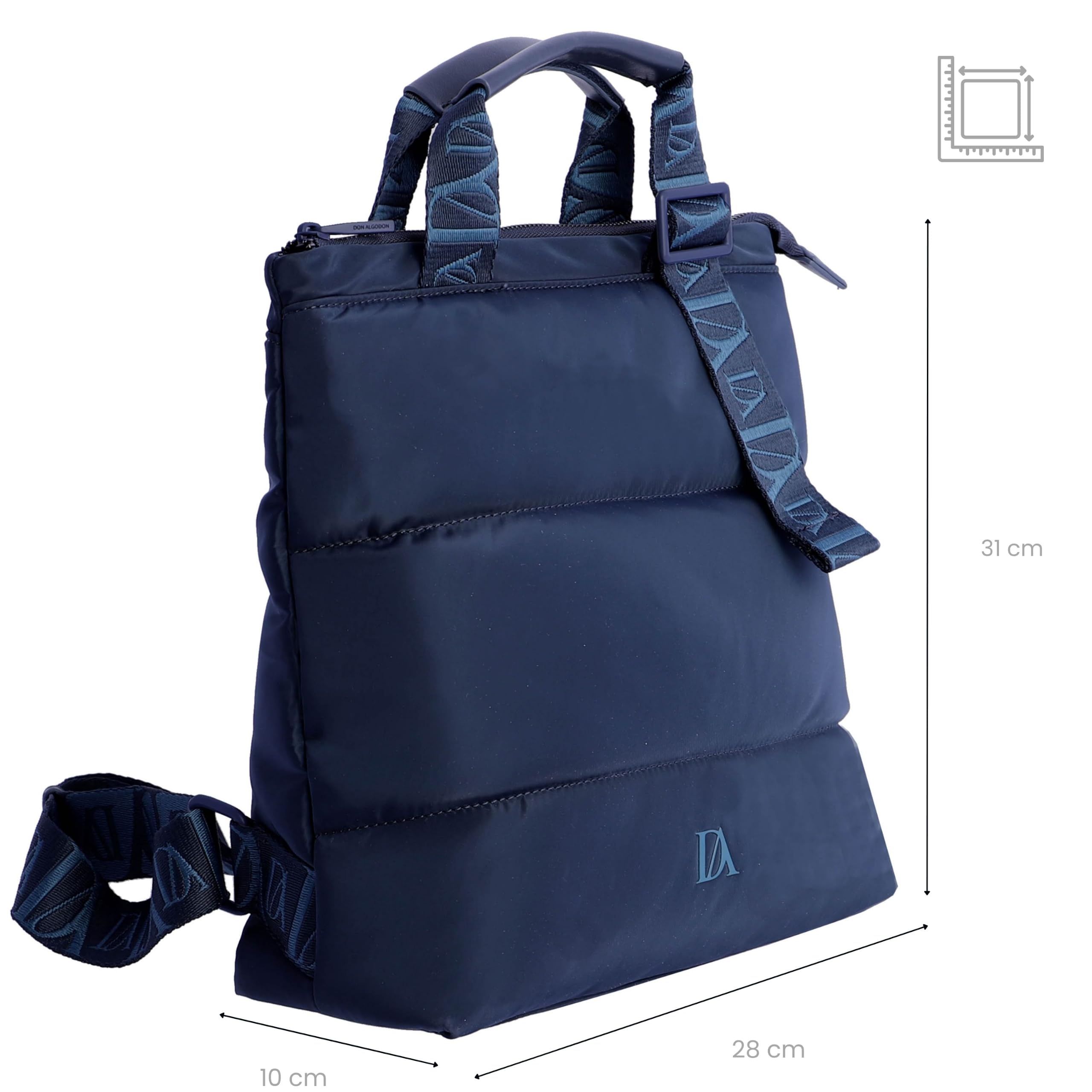 DON ALGODON - Mochila para mujer elegante y casual - Diseño amplio con compartimentos para uso diario y trabajo