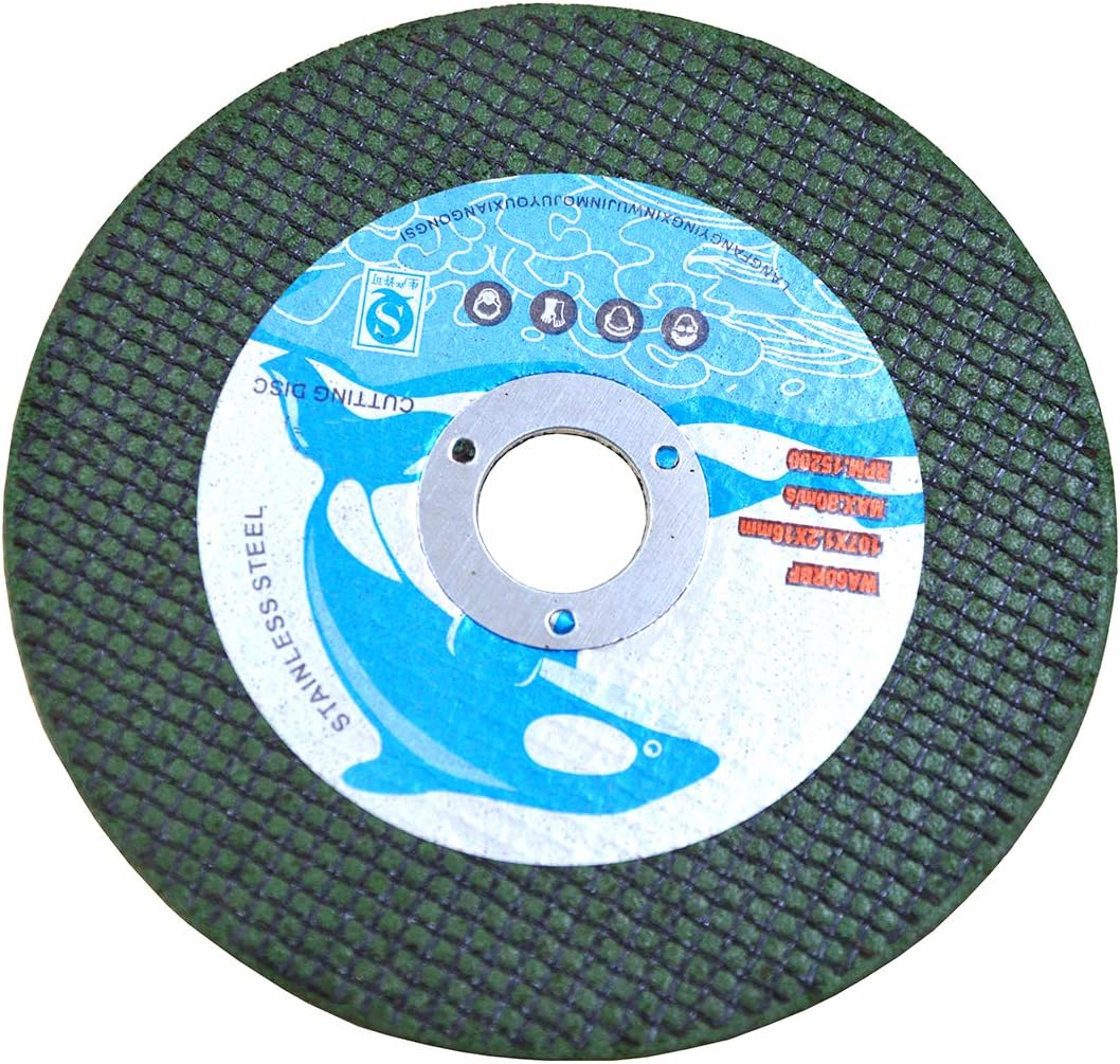 25 Pack 4-1/7" x 3/64" x 5/8" Arbor Cutoff Wheels Metal Stainless Steel Cutting Discs For Die Grinders (25, 4-1/7 * 3/64 * 5/8'' for Metal)