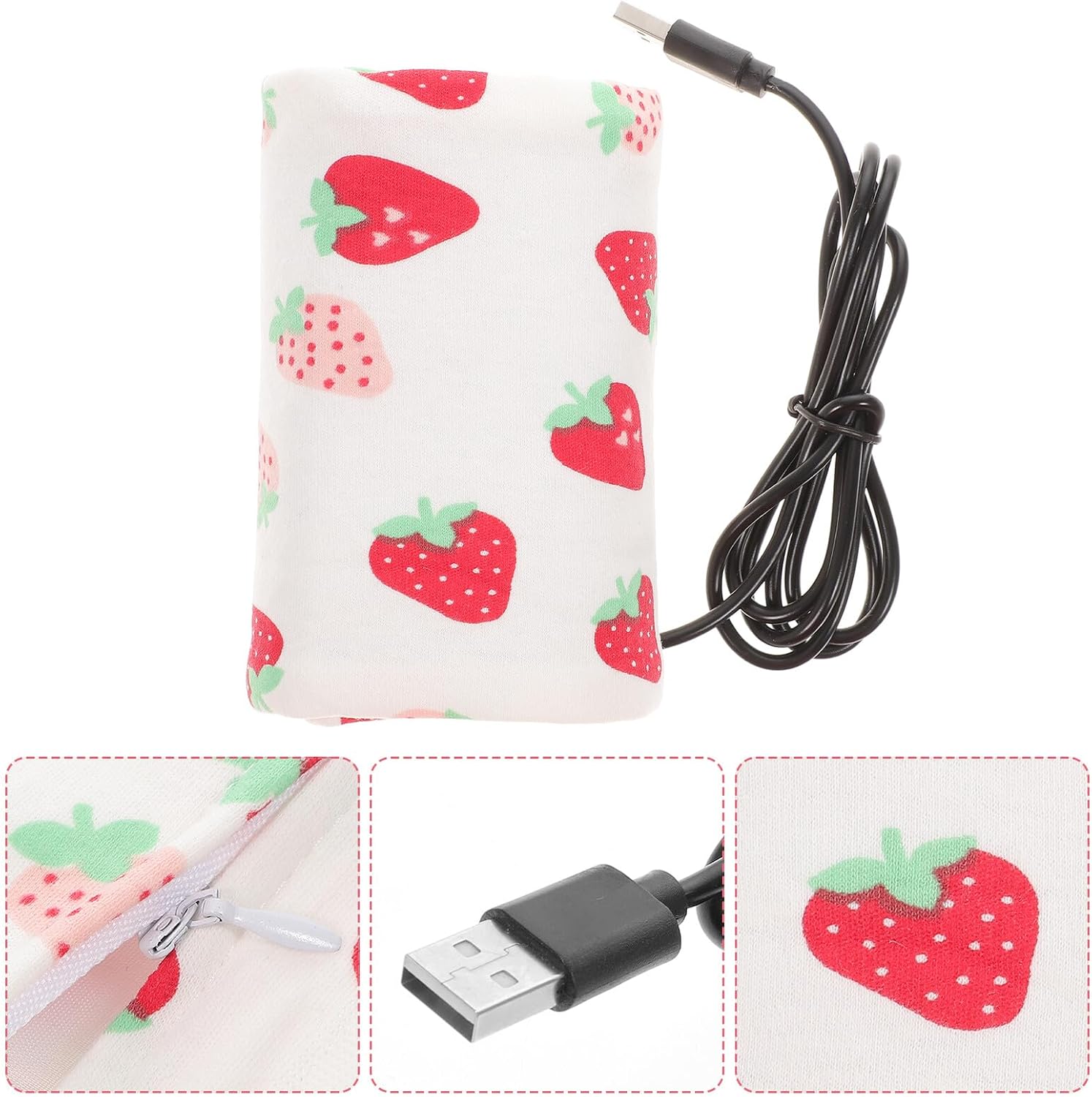 Portable USB Bottle Warmer for Travel Compact Milk Bottle Heating Bag with Even Heat Distribution for Breastmilk Easy Carry and Storage
