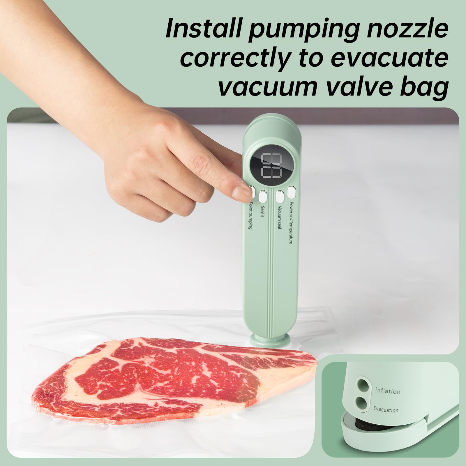 Mini sigillatrice sottovuoto 3 in 1 per alimenti, sigillatrice ricaricabile senza fili con 5 sacchetti, conservazione degli alimenti secchi/umidi, saldatura a caldo per patatine, pompa di