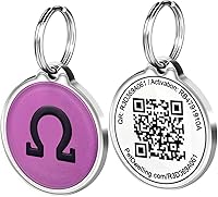 Vista 1 de Pet Dwelling Symbols NFC y QR Code - Etiqueta de identificación inteligente para perros, escaneo fácil, acceso instantáneo al perfil en línea