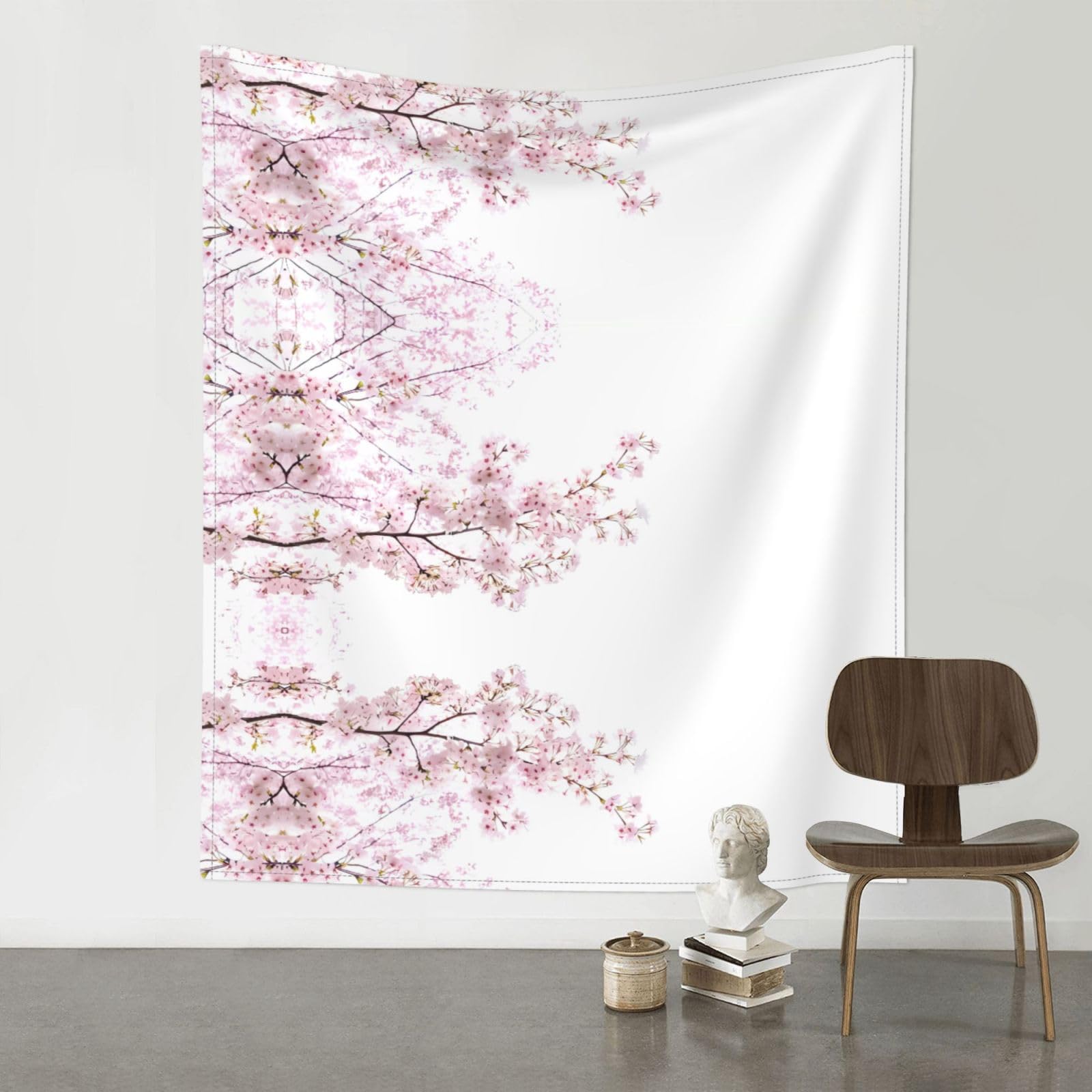 YYHHAOFA Cherry Blossoms Tree Prints 60x51in Wall Tapestry - Durable Polyester Throw Blanket for Dorm Decor, Beach Picnics & Versatile Room Layering