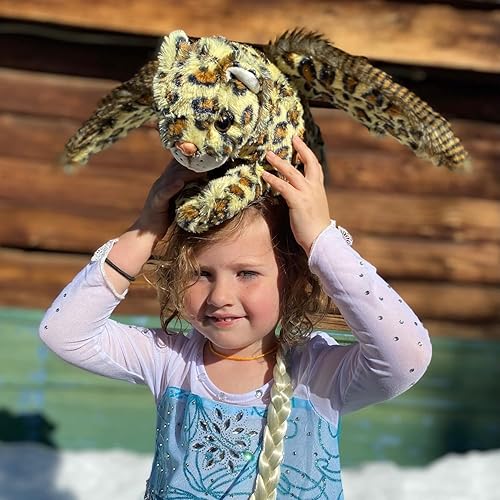 Randimals Peluche de leopardo con alas de águila de 15 pulgadas, suave y abrazable, animal híbrido de alta calidad que fomenta la aventura y la