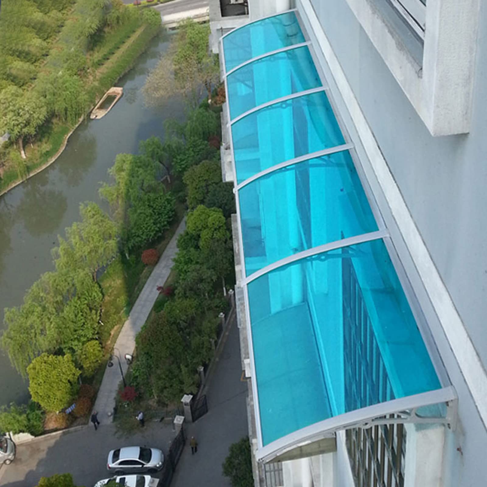 Auvent de porte d'entrée abri de pluie fenêtre extérieure pour stopper l'usure des menuiseries