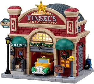 Lemax, Tinsel's Taxi Company, Lighted Buildings, #65571