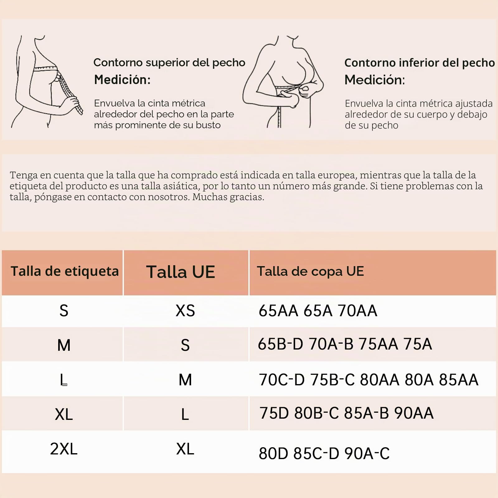 Vertvie Conjunto básico de Sujetador Deportivo para Mujer, 2/3/4, sin Aros, Acolchado, con Sujetador de Espaguetis