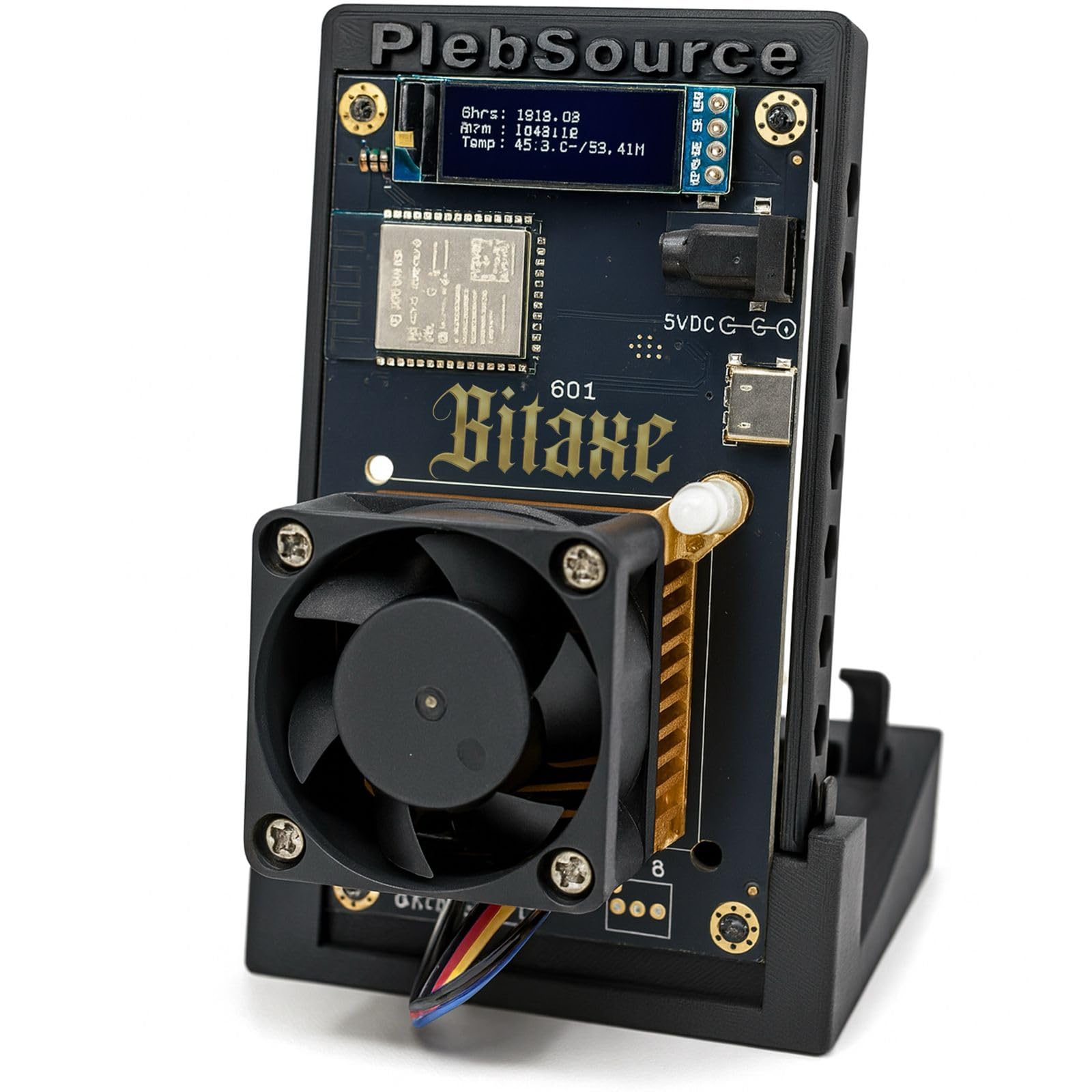 Bitaxe Gamma 601 Bitcoin Miner, 1.2TH/s, BM1370 ASIC, 18W/TH, WiFi, Silent Home Mining