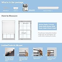 Vista 7 de Boolegon No Drill Blinds for Windows Blackout Cellular Shades Cordless No Tools Honeycomb Blinds Pull Down Easy Install for Home and Office, Beige