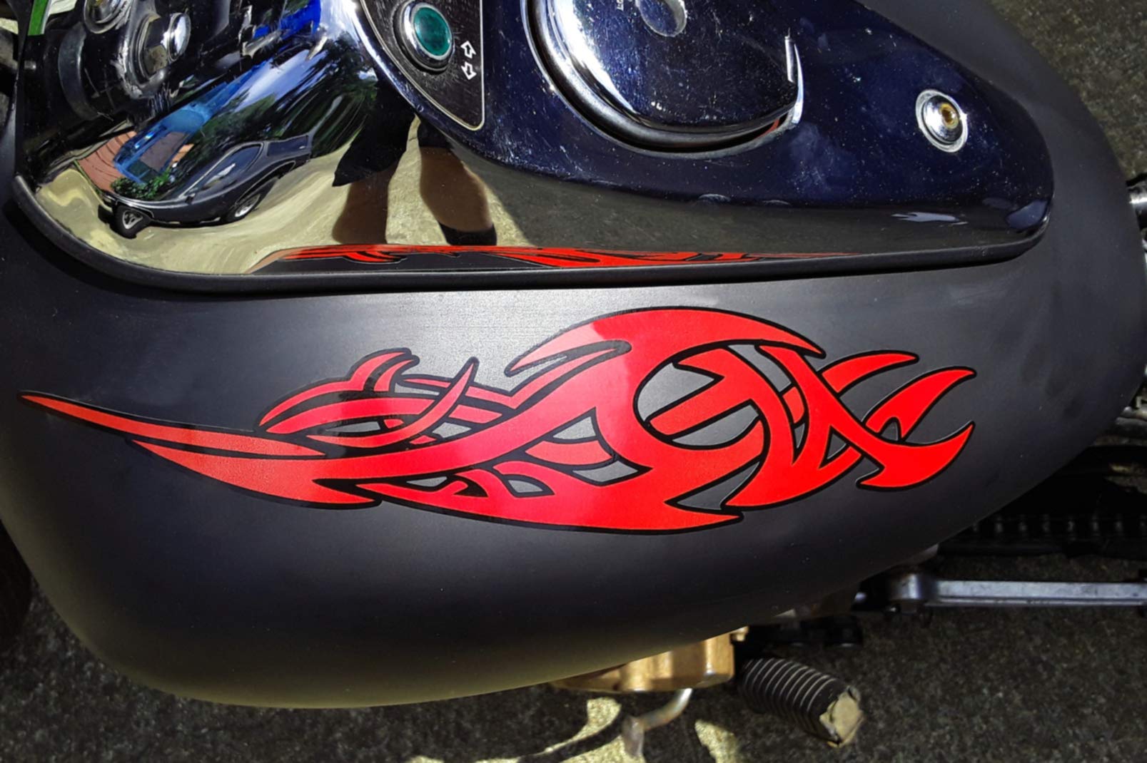 DEEP SQUAD ステッカー Amazon.com - Tribal Tank Decals Stickers - Silver - for