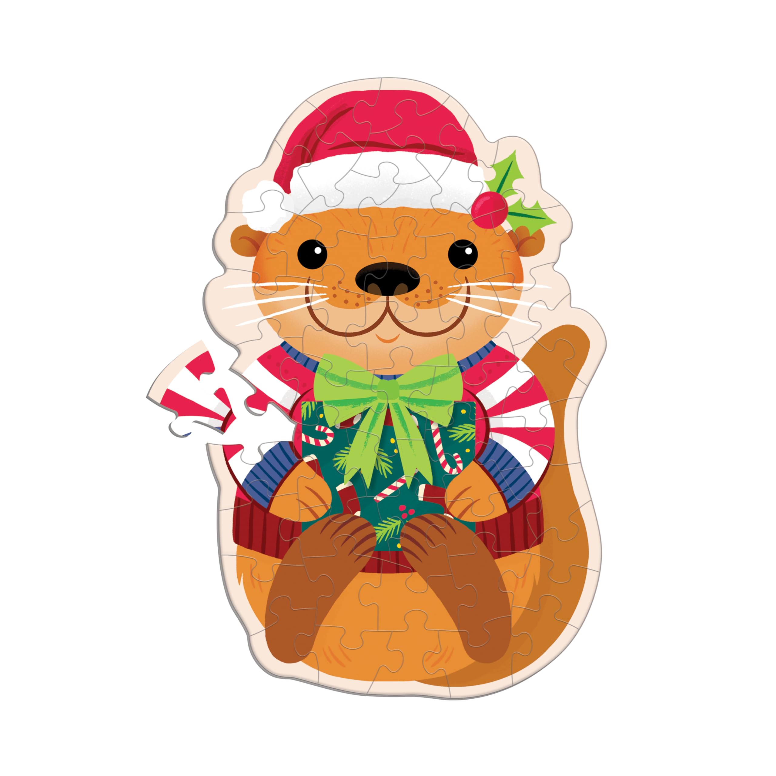 Mudpuppy Cinnamon Otter - 48 Piece Mini Scratch & Sniff Puzzle with Colorful and Fun Illustrations of A Otter and Scented Puzzle Pieces - Image 3