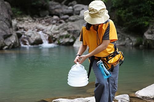 Miniatura 6 de AceCamp Jerrycan de acordeón, contenedor de agua plegable, jarra de agua potable con espita, PET de grado alimenticio, campamento, senderismo,
