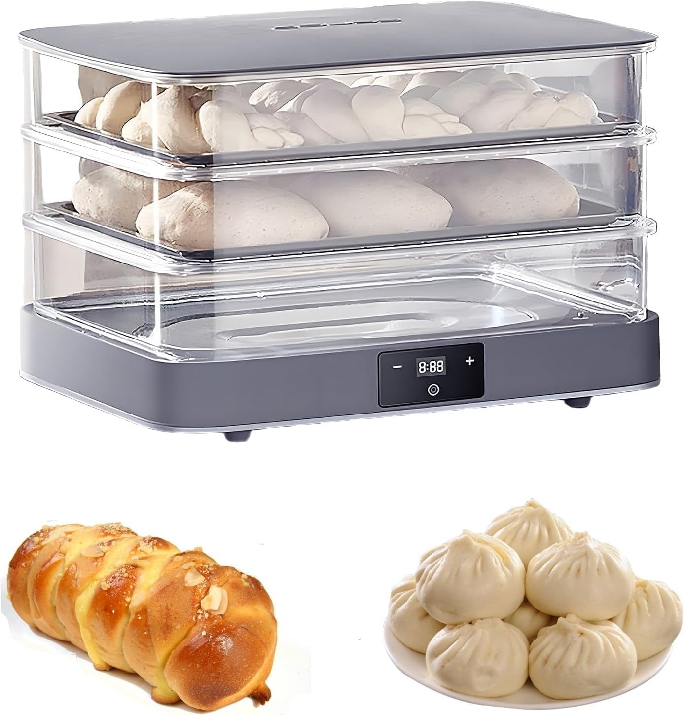 Electric Dough Proofer Machine, Fermentation,Timing And Humidity Control For Even