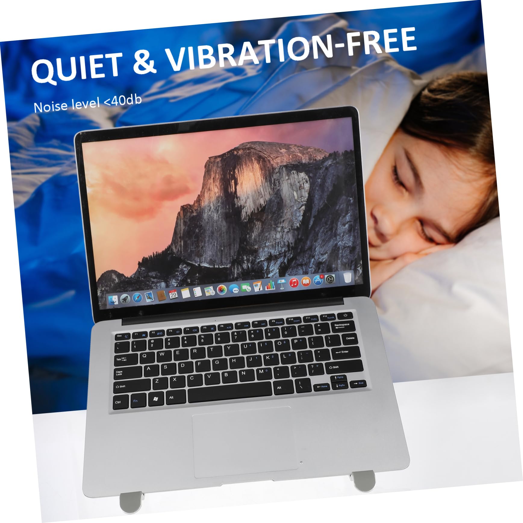 Uonlytech Supporto Ventilato Per Laptop Base Di Raffreddamento Per Computer Portatile Con Ventole Multiple Struttura Stabile e Design Ergonomico Per Uso Quotidiano