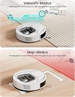 Robot aspirator Lefant M320 cu funcție de mop, putere de aspirare 6000Pa, detectare obstacole, detectare covoare, zone interzise, control prin aplicație/Alexa, ideal pentru păr de animale și fire de păr 7