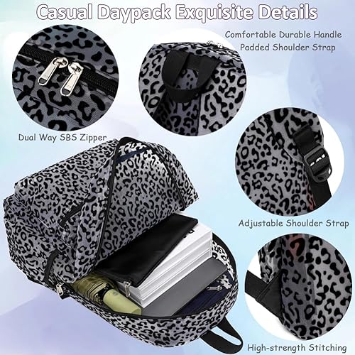 Vista 5 de Meisohua Mochila para niñas para escuela primaria y secundaria para niños, mochila de malla ligera para niñas, mochila casual para viajes, Negro