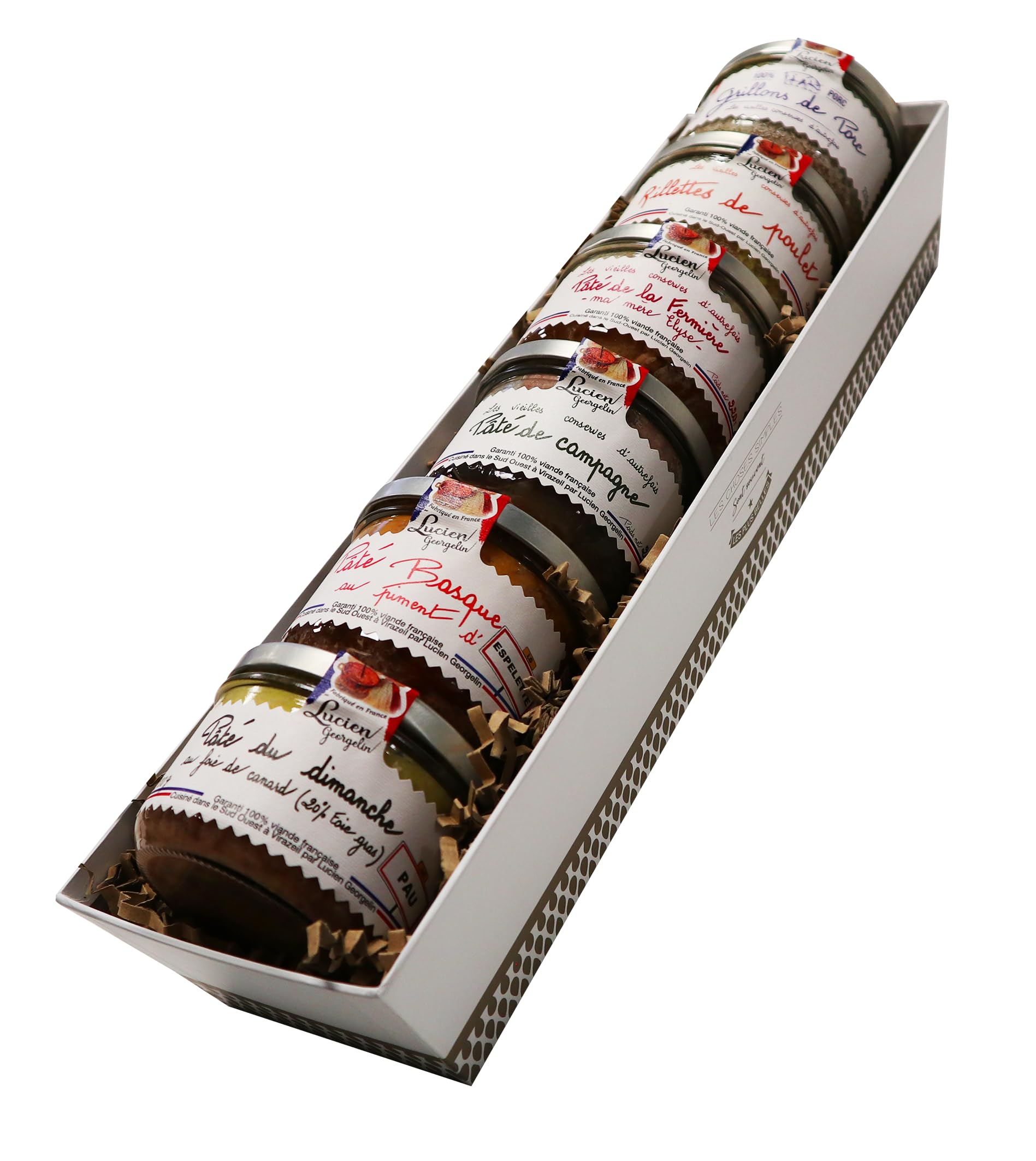 Lucien Georgelin Coffret Cadeau Banneton Gourmand 6 Pâtés - 1300g
