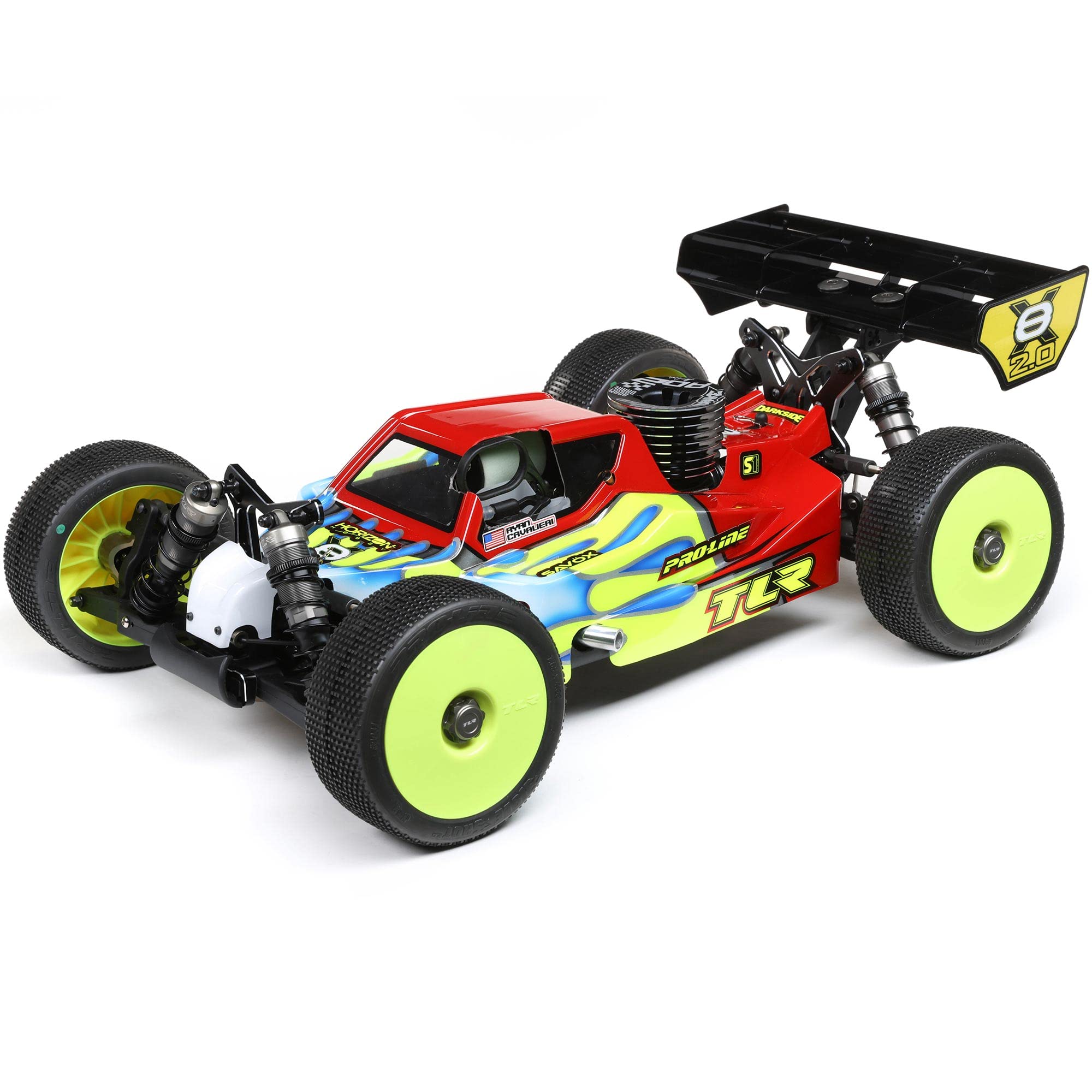 TEAM LOSI RACING 8IGHT-X/E 2.0 Combo Race Kit1/8 4 Wheel Drive Nit/El Buggy TLR04012 CarsGas Kit 1/8 Off-Road