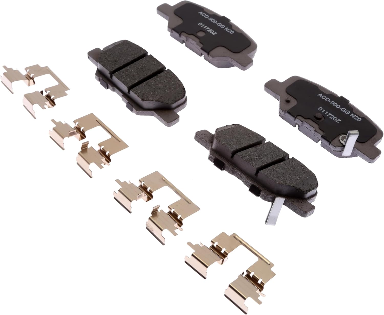 ACDelco Silver 14D1679CHF1 (19391171) Ceramic Rear Disc Brake Pad Set with Shims and Clips