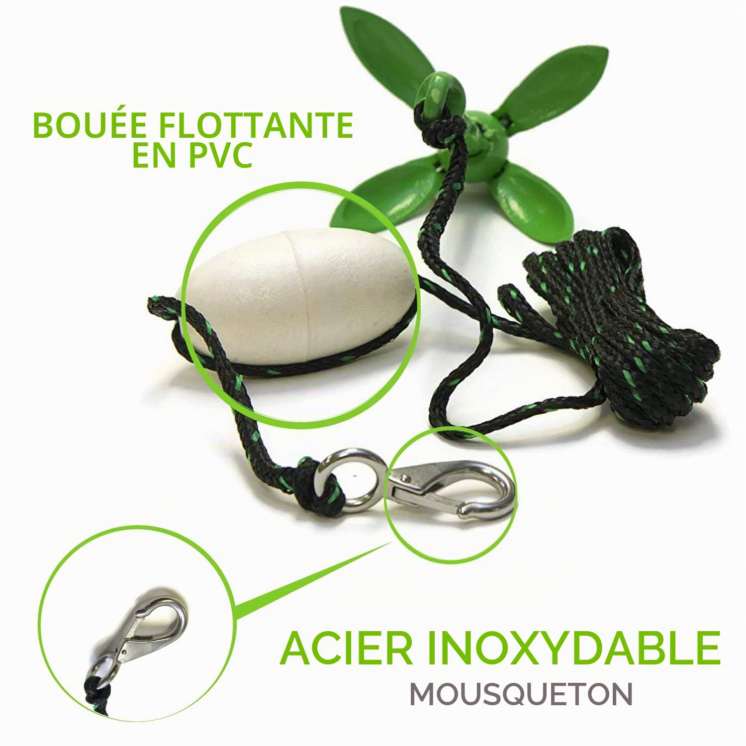 Gradient Fitness| Ancre Marine, Ancre Pliante de 3,5 LB, kit d'ancrage de Kayak à grappin également pour canoës, Planches à pagaie (Sup), Ancre de Jet Ski (3,5 LB)