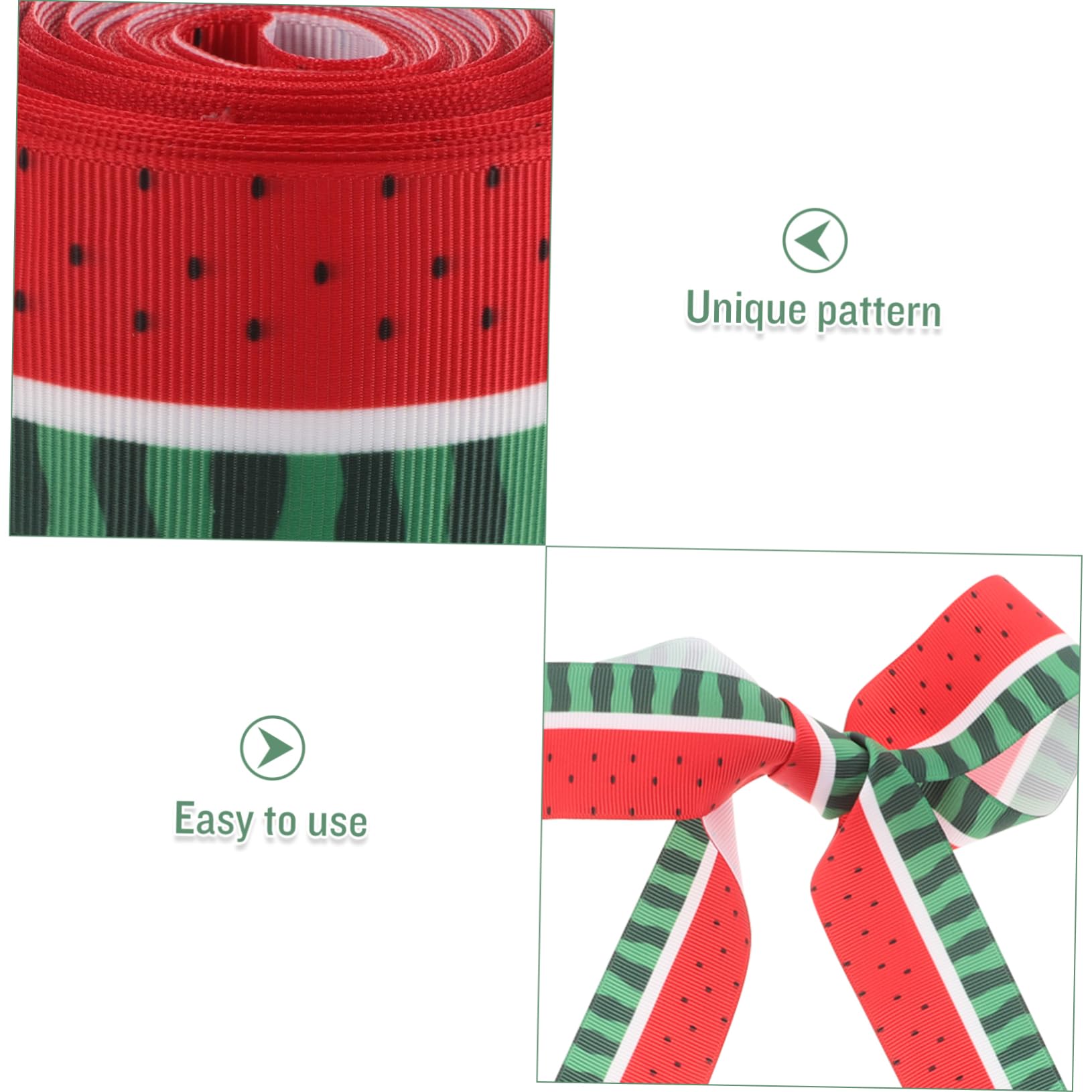 3rollen Wassermelonenband Yards Mehrzweck Dekorationsband Für Geschenkverpackung Bastelarbeiten Und Hochzeiten Strapazierfähig Und Einfach Zu Verwenden