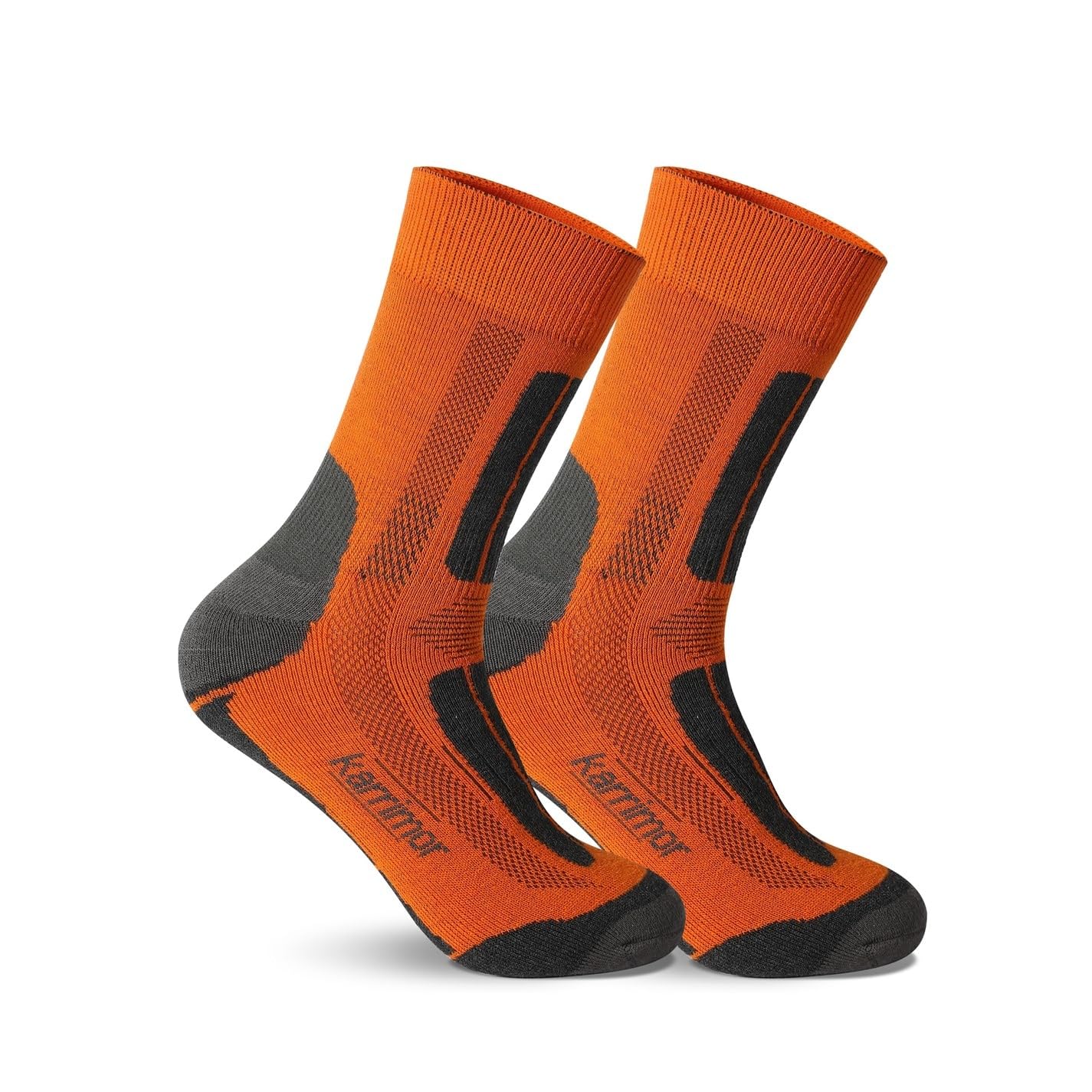 Karrimor Mens 2 Pack Trekking Socks Orange 7-11