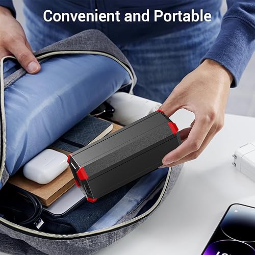 Miniatura 5 de Fuente de alimentación móvil de 100 W CA con tomacorriente, cargador portátil de alta capacidad para portátil de 27000 mAh, carga rápida, batería de