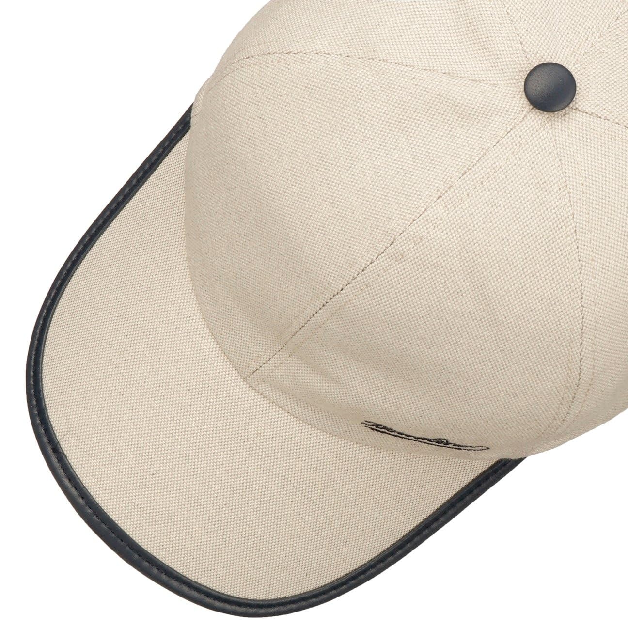 Borsalino Contrast Edge czapka golfowa bejsbolówka bejsbolówka bawełniana czapka lniana czapka golfowa dla kobiet i mężczyzn – Made in Italy Snapback, z daszkiem, podszewką