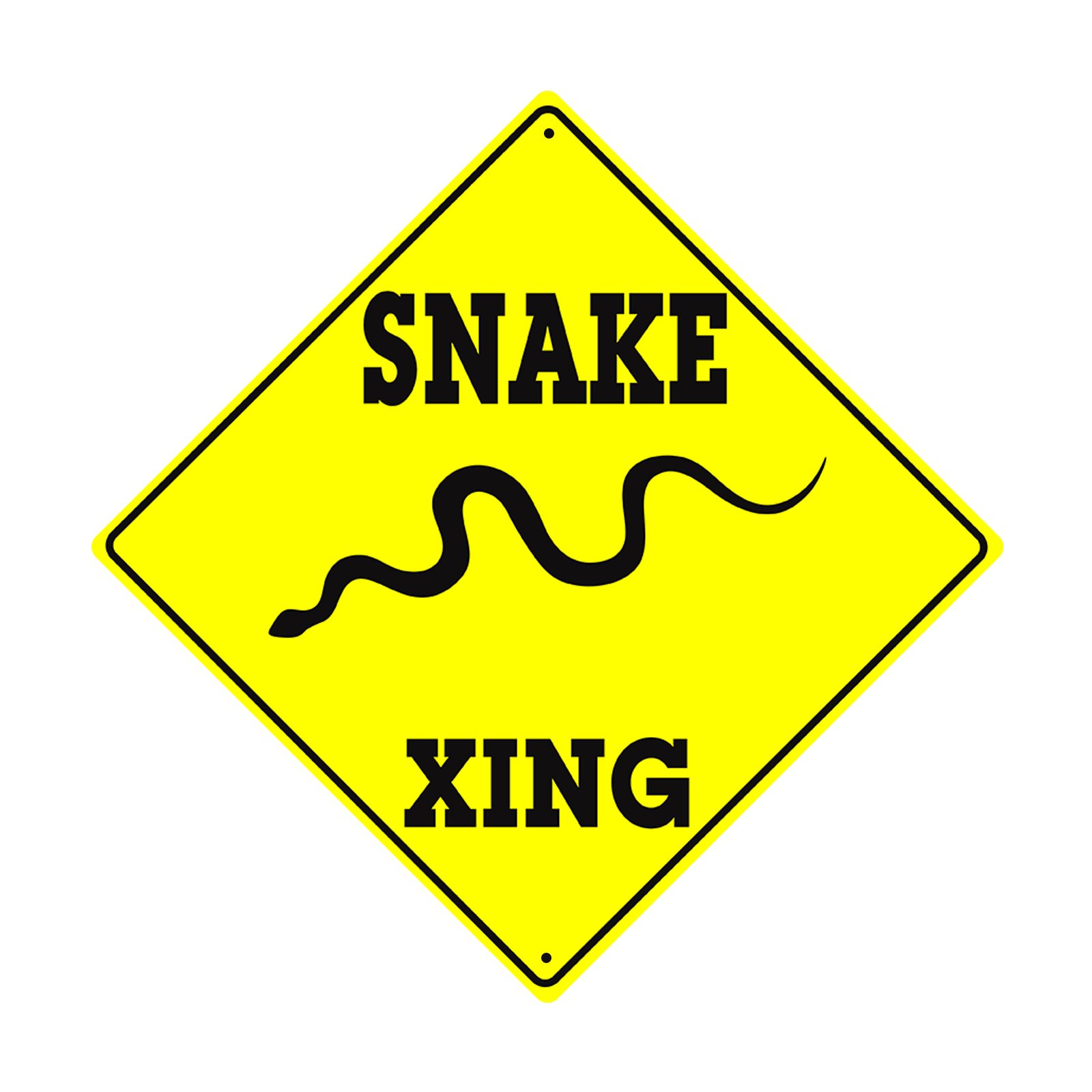 Snake Crossing Sign - 12x12 Inch Metal Caution Sign For Yard, Farm, Or Road - Funny & Durable Wall Decor - View #14